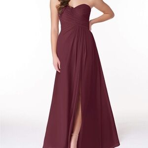 Azazie - Worn once for a wedding bridesmaid dress - color is “Cabernet”